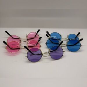 Vibrant Round Sunglasses Trio